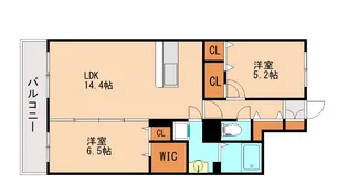 プライムコート大野城2【102号室】の間取り