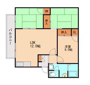 ファミールORI【2階】の間取り