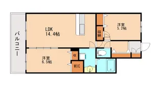 フェリオイースト1【4階】の間取り