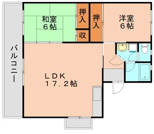 パークサイド井上【2階】の間取り