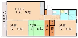福岡県春日市大土居1丁目【マンション】の間取り