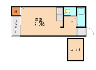 コーポパリス【204号室】の間取り