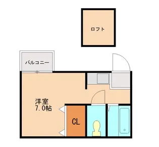 ルート筒井B【105号室】の間取り