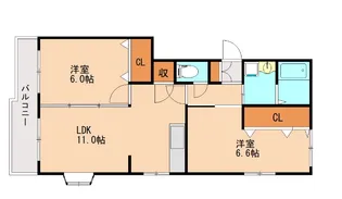 OH BLD【207号室】の間取り