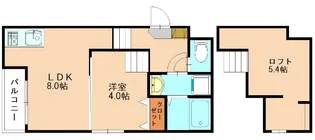 レイティス麦野【205号室】の間取り