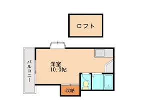 シティベールみかさ【101号室】の間取り