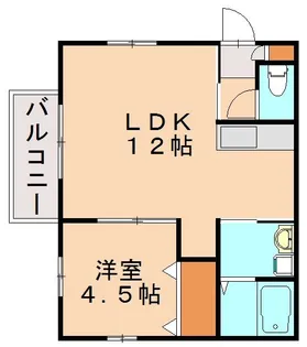 ヴェルネスM【2階】の間取り