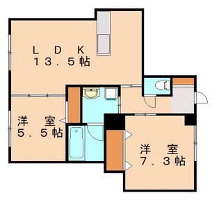 アルテミスヴィラ春日【302号室】の間取り