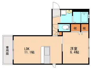 シャーメゾン原町【101号室】の間取り