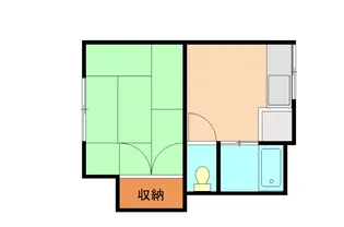 アザレア【205号室】の間取り