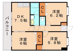 ラビナコート21【1階】の間取り