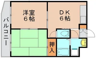 フリューゲル大野城【301号室】の間取り