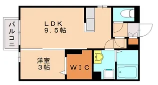 ルミエールA【103号室】の間取り
