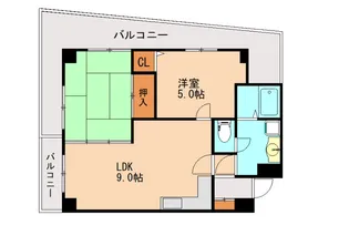 ウェルス春日【2階】の間取り