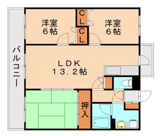 ファミール春日2【1階】の間取り