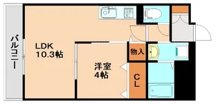 マ・メゾン春日原【304号室】の間取り