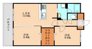 アルカンシェル【406号室】の間取り