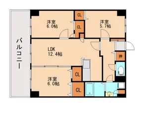 ブリューテ21【1階】の間取り
