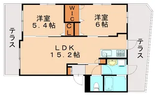 グランドール【B-102号室】の間取り
