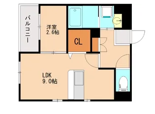 LIFEFIELD南福岡【2階】の間取り