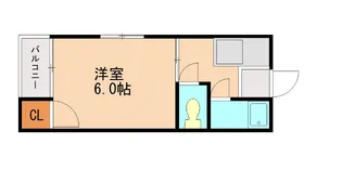 シャトウ二日市【202号室】の間取り