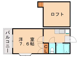 コープアクール【203号室】の間取り