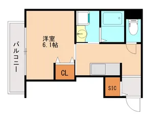 パシフィカ二日市駅前【303号室】の間取り