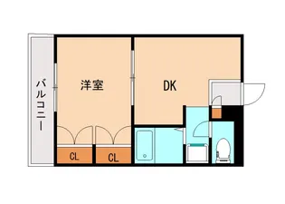 JYURAKU【206号室】の間取り