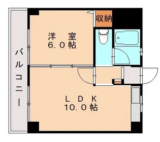 リバーサイド三和【206号室】の間取り
