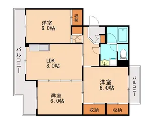 ビレッジ都府楼II【1階】の間取り