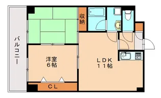 リバティ館【403号室】の間取り
