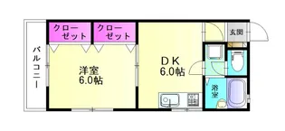 クラシエ春日原【204号室】の間取り