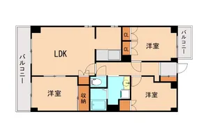 エントピア白水【205号室】の間取り