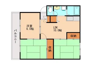 サンビレッジ二日市 C【102号室】の間取り
