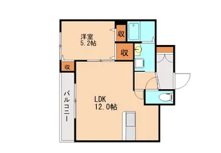 べレオTOK B棟【102号室】の間取り