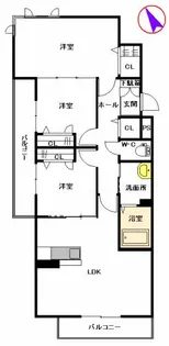カーサ ドマーニ宰都【304号室】の間取り