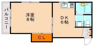 サンライズハイツ【104号室】の間取り