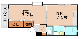 セントヴィラージュ【302号室】の間取り