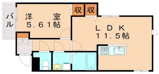 アプリーレⅠ【3階】の間取り