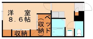 レオパレスグレイス【1階】の間取り