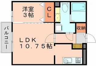 ロワ・ドミールⅡ【2階】の間取り