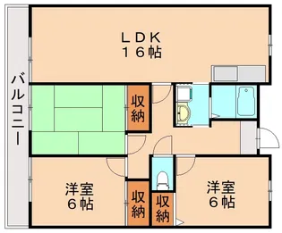 大産春日マンション【106号室】の間取り