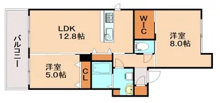 クオリティーコート【202号室】の間取り