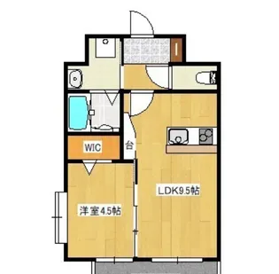 EREGHA二日市【905号室】の間取り