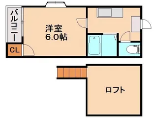 ビラ・フローレンス【2階】の間取り