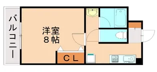 スリム太宰府【3階】の間取り