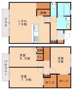 コンフォール・エトー【105号室】の間取り