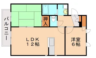 グレイスハイツ【2号室】の間取り