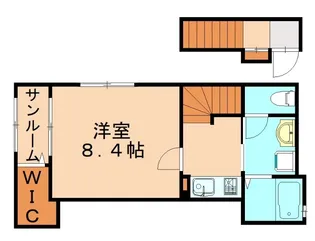 フラテッリS【203号室】の間取り
