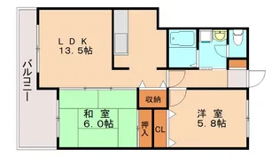 LIVE筑紫野【1階】の間取り